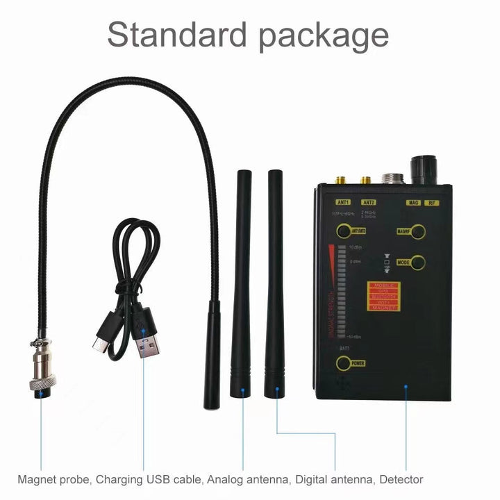 Military-Grade 5G Bug Detector: RF, Camera, and GPS Tracker Finder