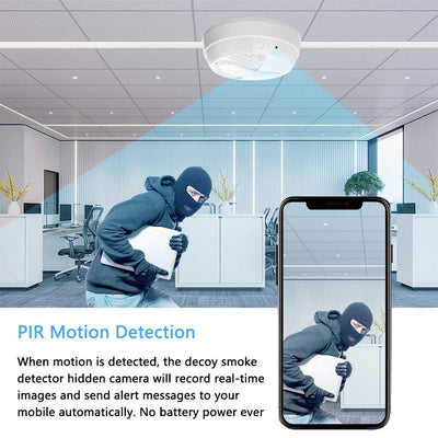 Smoke Detector Camera - WiFi Enabled