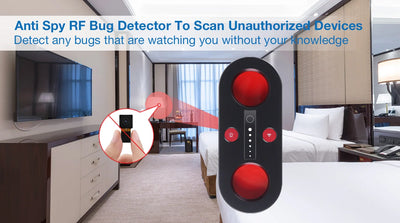 RF Bug Detector Camera Finder and Security Tool with Dual Lens